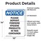 Signmission Please Deposit Feminine Hygiene, 10 in W x Rectangle, Vinyl Decal OS-2PACK-NS-D-1014-V-17363 - alternate 2